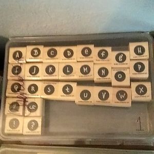 Stampin' Up! Alphabet rubber stamps